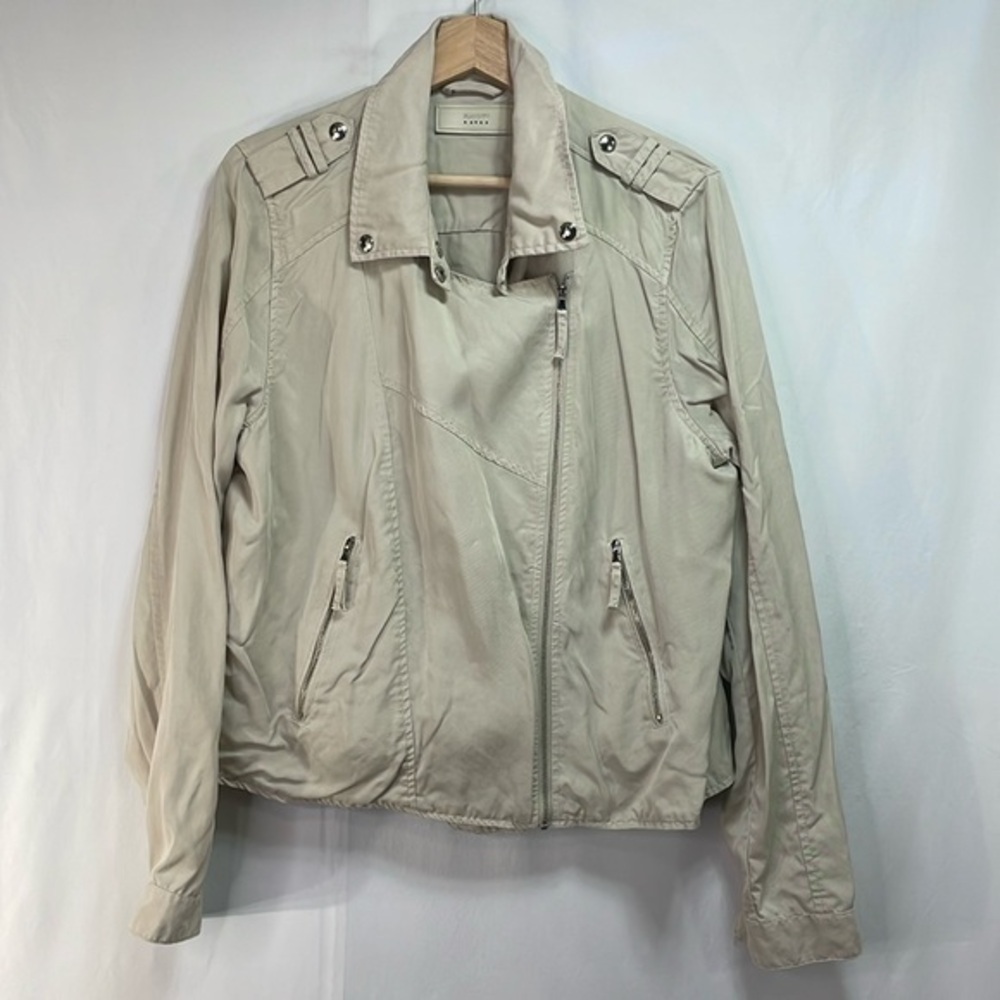 🛶 blank NYC khaki Moto jacket: